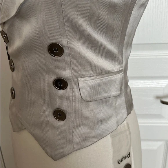 NWT Bebe silver jacket pencil skirt suit set - Picture 5 of 12